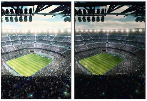 Impostazione luminisità TV